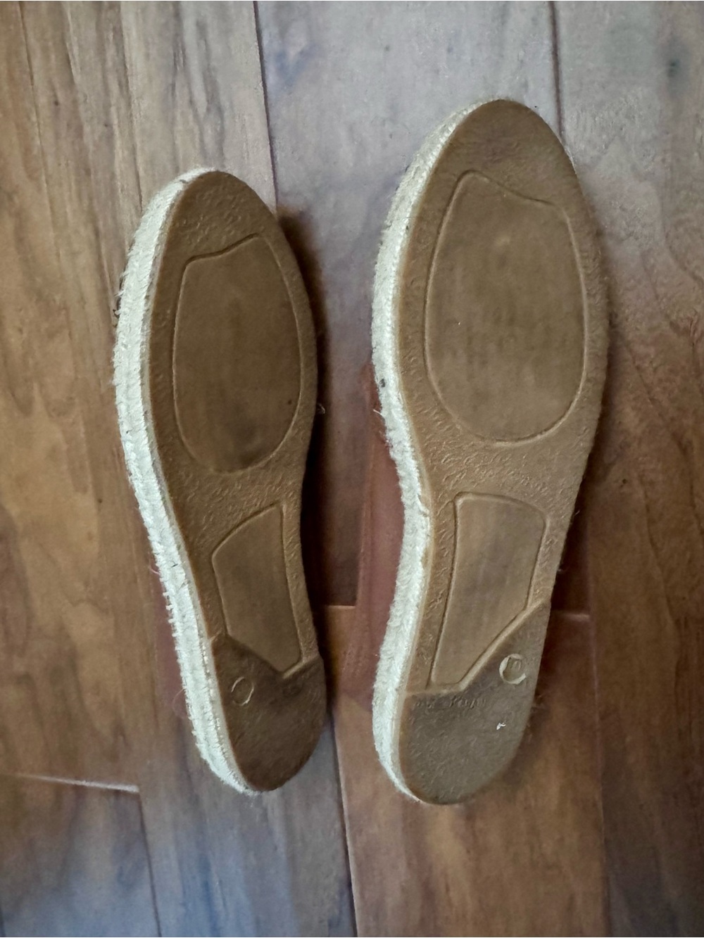 Women’s Saks Fifth Avenue Brown & Black Leather Espadrilles Size 10 - Picture 3 of 5